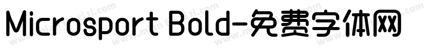 Microsport Bold字体转换